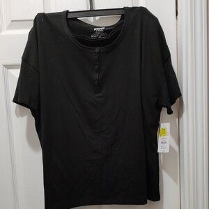 NWT. JOYSPUN Black Pajama Short Set.